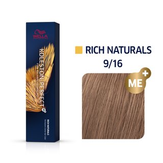 Levně Wella Professionals Koleston Perfect Me+ Rich Naturals profesionální permanentní barva na vlasy 9/16 60 ml