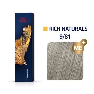 Levně Wella Professionals Koleston Perfect Me+ Rich Naturals profesionální permanentní barva na vlasy 9/81 60 ml
