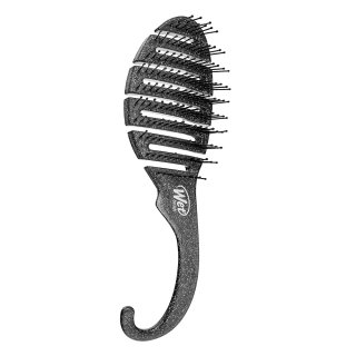 Wet Brush Shower Detangler Glitter Black kartáč na vlasy