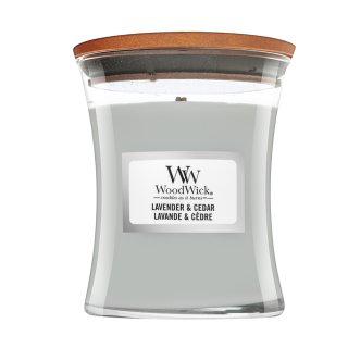 Woodwick Lavender & Cedar vonná svíčka 85 g