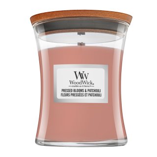 Woodwick Pressed Blooms & Patchouli vonná svíčka 275 g