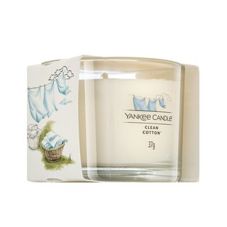 Yankee Candle Clean Cotton votivní svíčka glass 37 g
