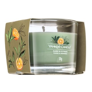 Yankee Candle Sage & Citrus votivní svíčka Signature 37 g