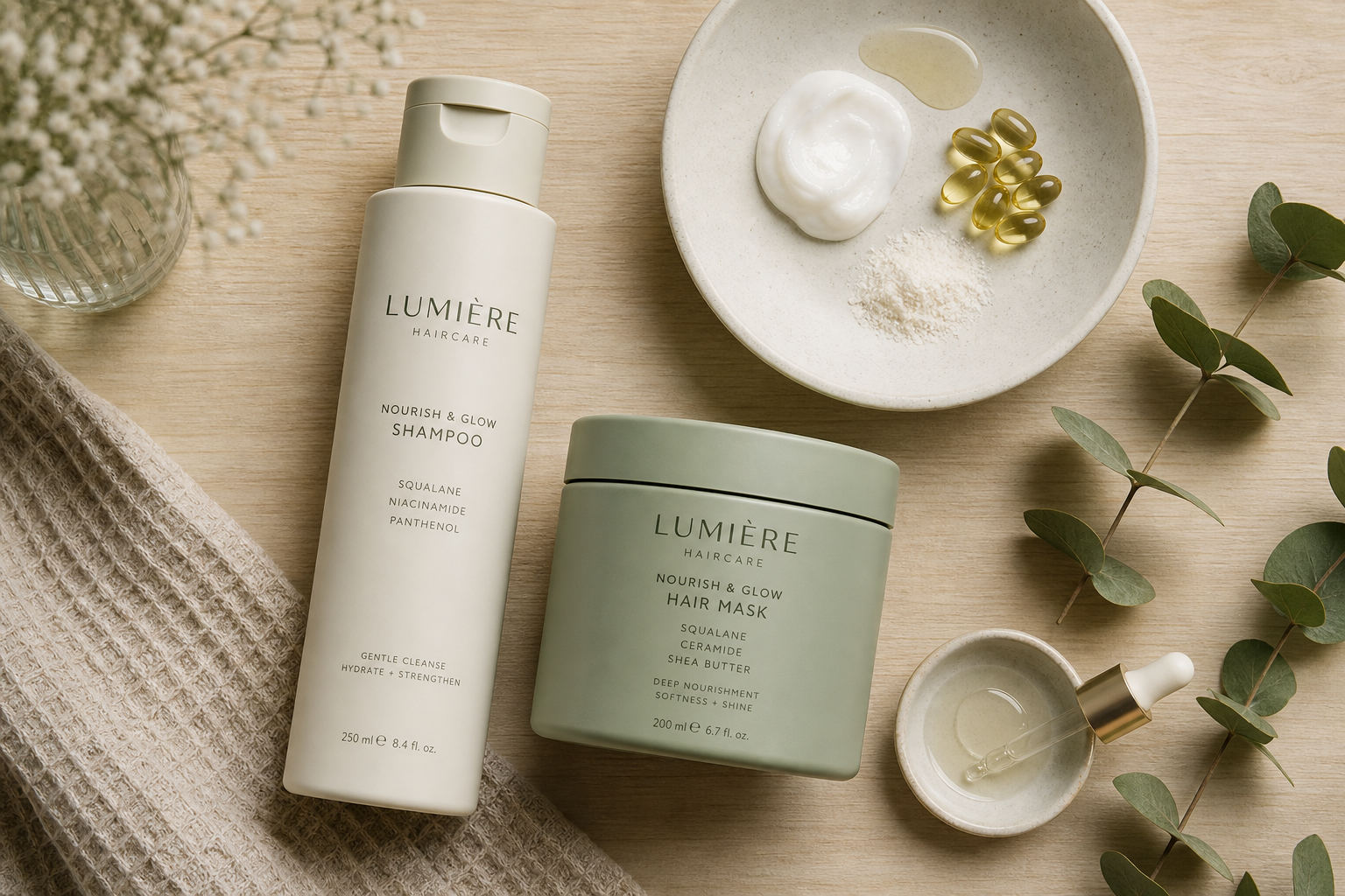 Jak vybrat šampon a masku se skincare složkami podle typu vlasů