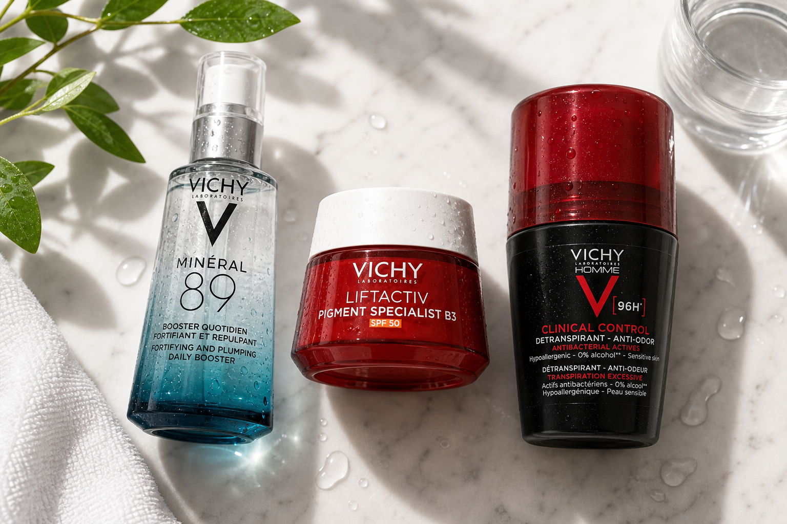 Kosmetika Vichy: přehled řad od Minéral 89 po antiperspiranty